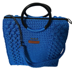 Sapphire Stitch Handmade Crochet Trapezoid Bag