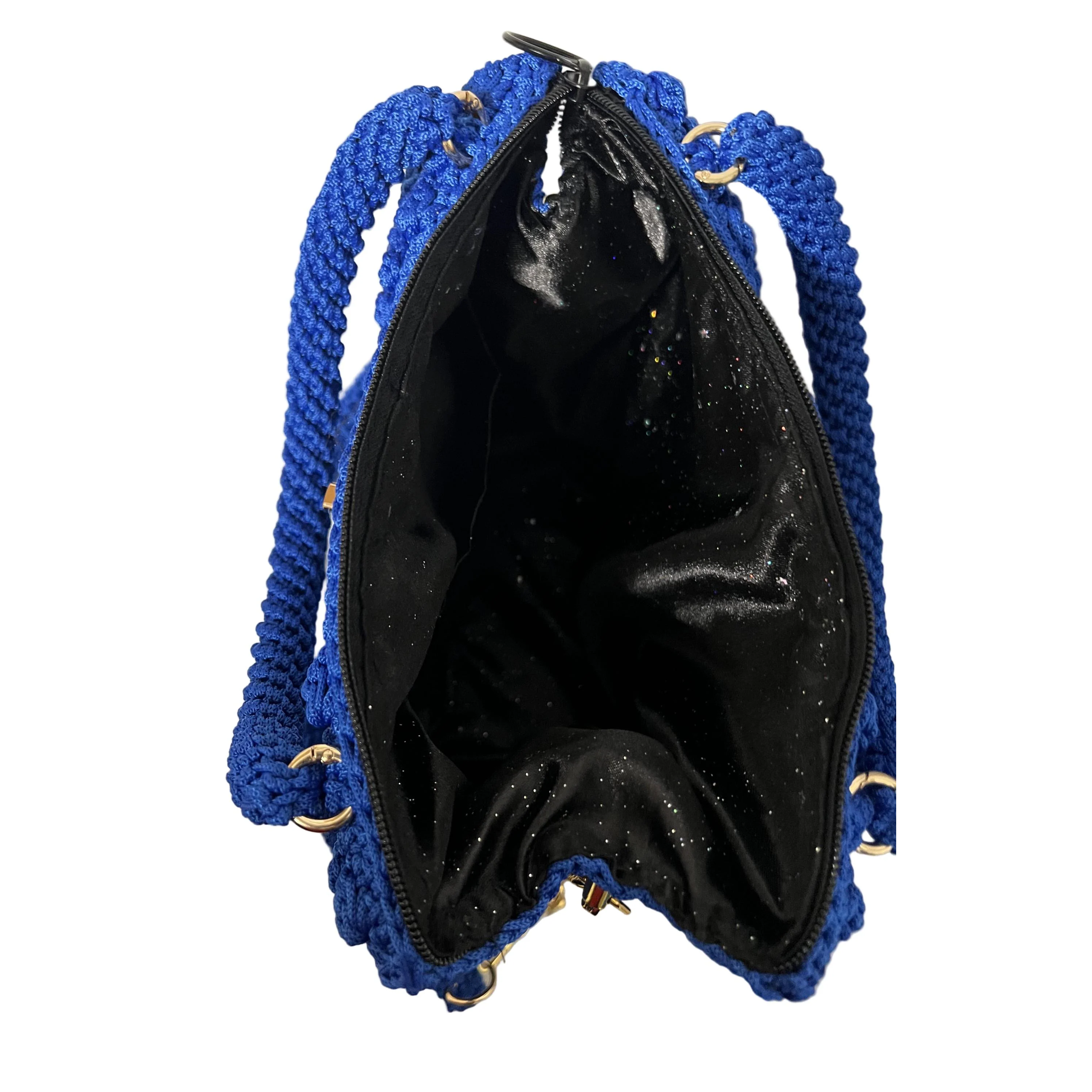 Blue Horizon Kenyan African Crochet Shoulder Purse