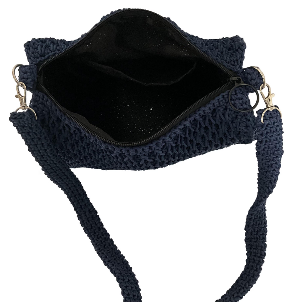 Sky Weave Handcrafted Crochet Shoulder Bag