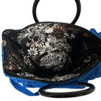 Sapphire Stitch Handmade Crochet Trapezoid Bag