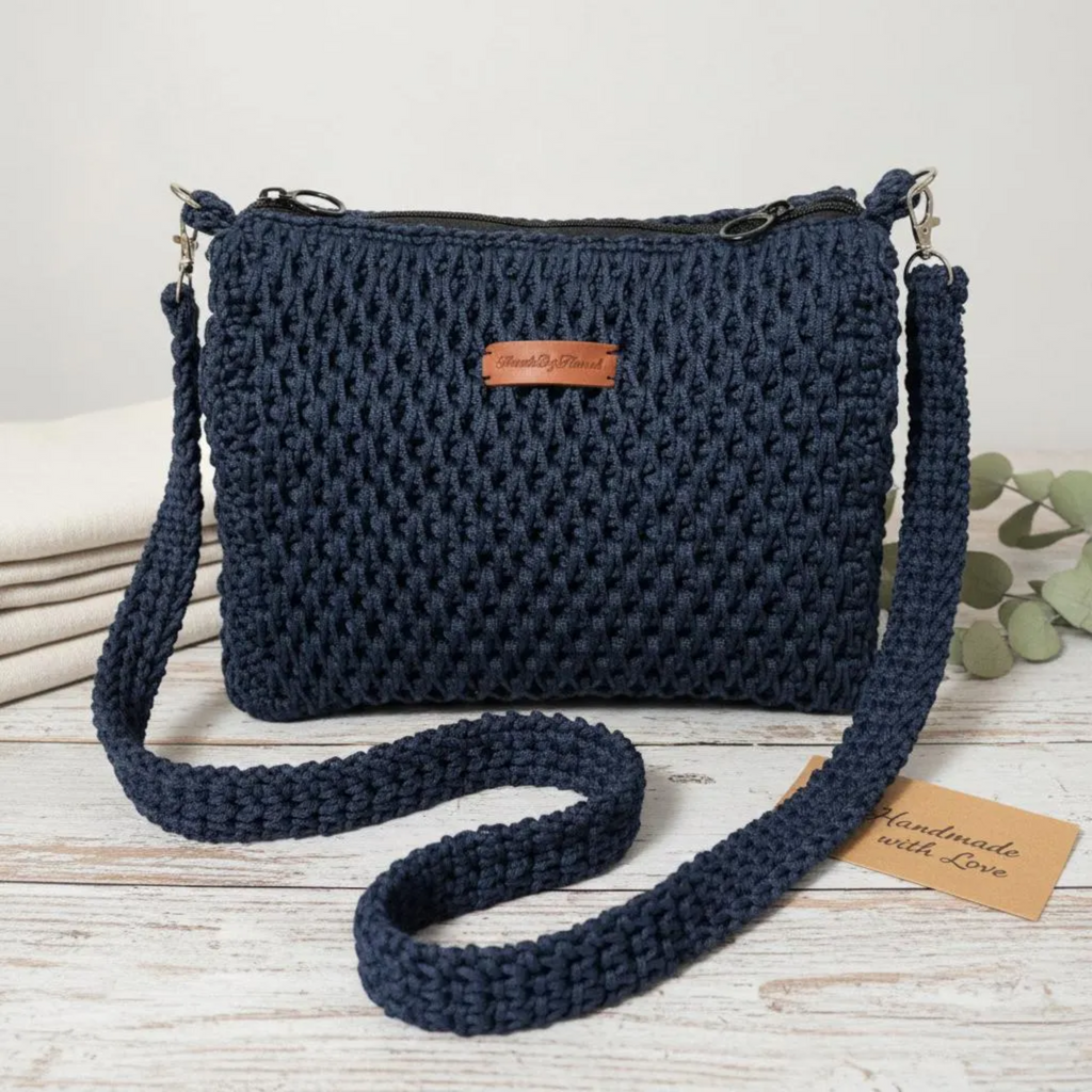 Sky Weave Handcrafted Crochet Shoulder Bag