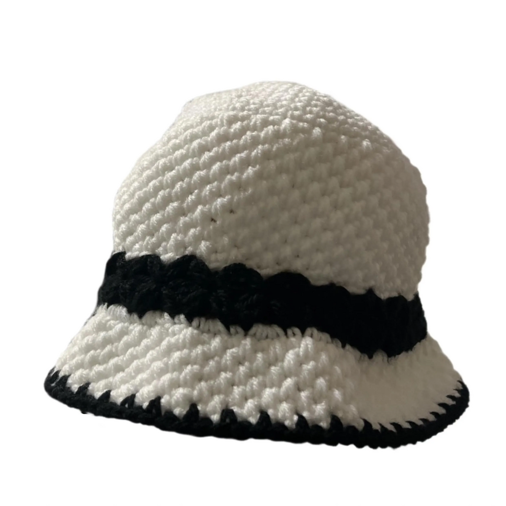 Urban Weave Handmade Monochrome Bucket Hat