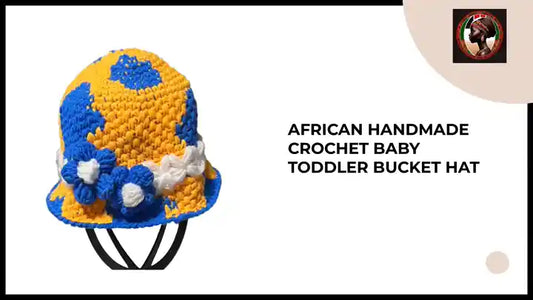 African Handmade Crochet Baby Toddler Bucket Hat by@Outfy