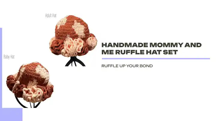 Handmade Mommy and Me Ruffle Hat Set by@Outfy