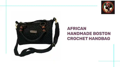 African Handmade Boston Crochet Handbag by@Outfy